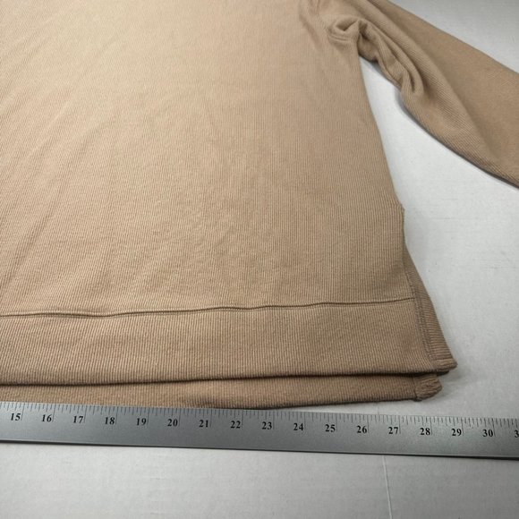 Ava And Viv Women's Size 2X 20W-22W Sweater Short Turtle Neck Ribbed Tan New - Picture 10 of 14